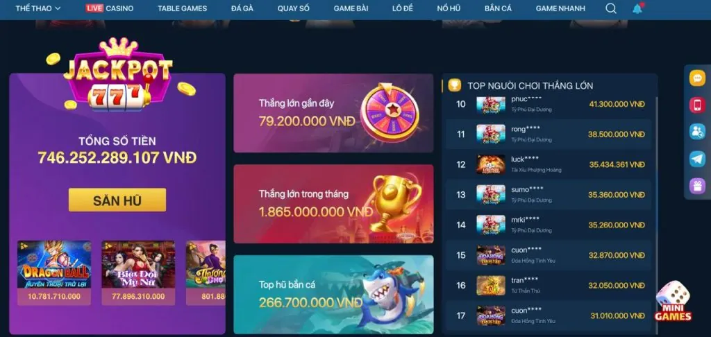 Hình ảnh giới thiệu các trò chơi hot nhất tại win88